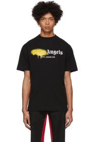 Palm Angels - ブラック Los Angeles スプレー T シャツ
