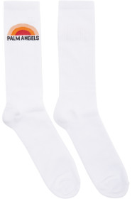 Palm Angels - White Logo Sunset Socks