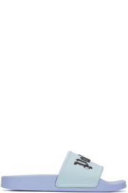 Palm Angels - Blue Logo Slides