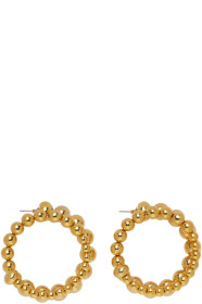 Simon Miller - Boucles d'oreilles à anneaux dorées Ram