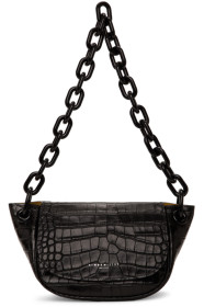 Simon Miller - Sac embossé façon croco noir Bend