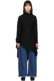 Marques Almeida - Black Draped Dress