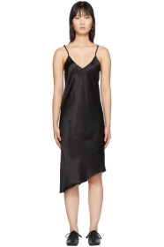Marques Almeida - Black Twisted Seam Slip Dress