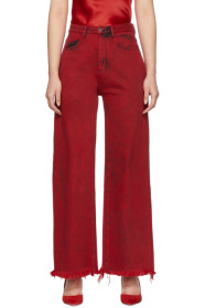 Marques Almeida - Red Boyfriend Jeans