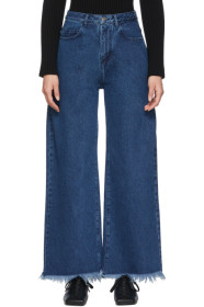 Marques Almeida - Blue Boyfriend Jeans