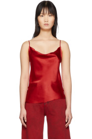 Marques Almeida - Red Draped Slip Top