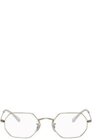 Ray-Ban - 银色八边形眼镜