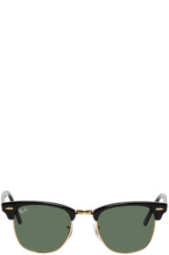 Ray-Ban - 黑色 & 金色 Clubmaster 经典款太阳镜