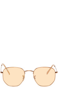 Ray-Ban - 青铜色 Evolve 六边形太阳镜