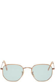 Ray-Ban - Bronze & Blue Hexagonal Evolve Sunglasses