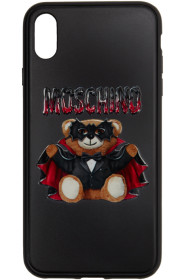 Moschino - Black Bat Teddy Bear iPhone X Case