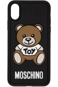 Moschino - Étui pour iPhone X noir Teddy Bear