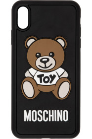 Moschino - Étui pour iPhone XS Max noir Teddy Bear