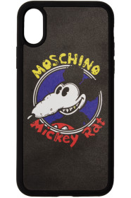 Moschino - Black Chinese New Year Mickey Rat iPhone XS/X Case