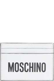 Moschino - White Logo Card Holder