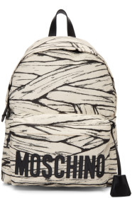Moschino - Sac à dos blanc cassé Large Mummy