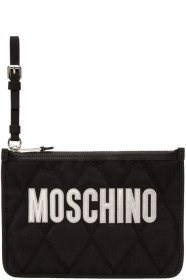 Moschino - Black Quilted Logo Pouch