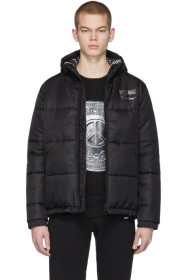 Moschino - 黑色徽标填充夹克
