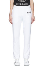 Moschino - White Logo Lounge Pants