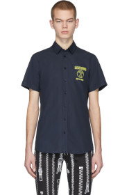 Moschino - Blue Embroidered Shirt