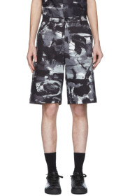 Moschino - Black & White Mid-Length Shorts