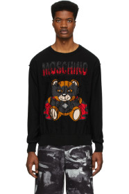 Moschino - Black Bat Teddy Bear Sweater