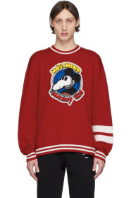 Moschino - Red Chinese New Year Mickey Rat Knit Sweater