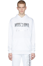 Moschino - White & Silver 'Couture' Hoodie
