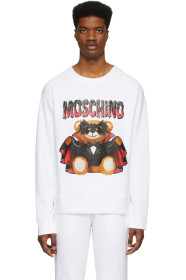 Moschino - White Bat Teddy Bear Sweatshirt