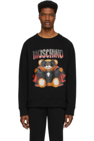 Moschino - Black Bat Teddy Bear Sweatshirt