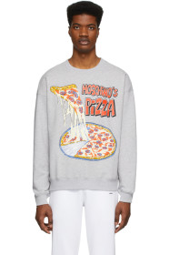 Moschino - Grey 'Moschino's Pizza' Sweatshirt