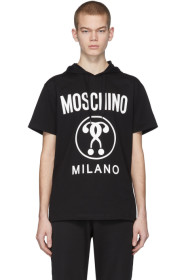 Moschino - 灰色徽标连帽 T 恤