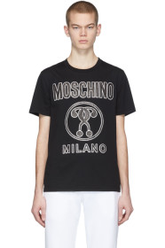 Moschino - 黑色徽标 T 恤