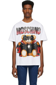 Moschino - White Bat Teddy Bear T-Shirt