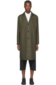 Issey Miyake Men - Khaki Pleated Coat