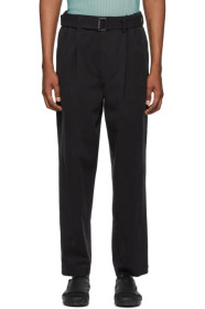 Issey Miyake Men - Black Mercerized Gabardine Trousers