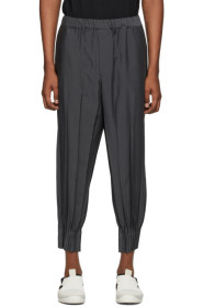 Issey Miyake Men - Black Chambray Wrinkle Trousers