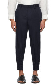 Issey Miyake Men - Navy Torus Basic Trousers