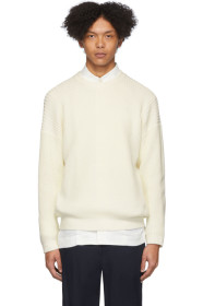 Issey Miyake Men - White Low Gauge Sweater