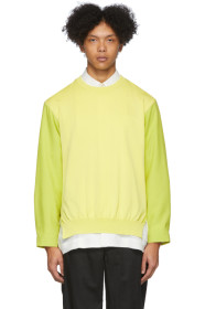 Issey Miyake Men - Yellow Knit Sweater