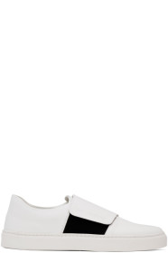 Issey Miyake Men - White Strap Sneakers