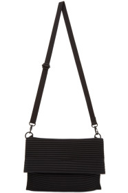 Homme Plissé Issey Miyake - 黑色 Pleats Flat 3 邮差包