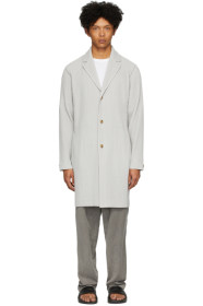 Homme Plissé Issey Miyake - 灰色 Basics 长款西装外套