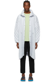 Homme Plissé Issey Miyake - 灰色 Edge 大衣