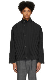 Homme Plissé Issey Miyake - Blouson noir Edge Light