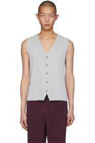 Homme Plissé Issey Miyake - 灰色 Basics 马甲