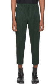 Homme Plissé Issey Miyake - Green MC December Cropped Trousers