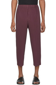 Homme Plissé Issey Miyake - Purple MC December Cropped Trousers