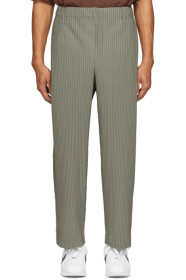 Homme Plissé Issey Miyake - 灰色 Basics 长裤