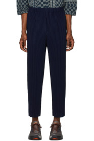 Homme Plissé Issey Miyake - Pantalon plisssé bleu